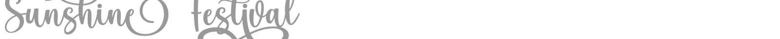 Sunshine Festival font preview